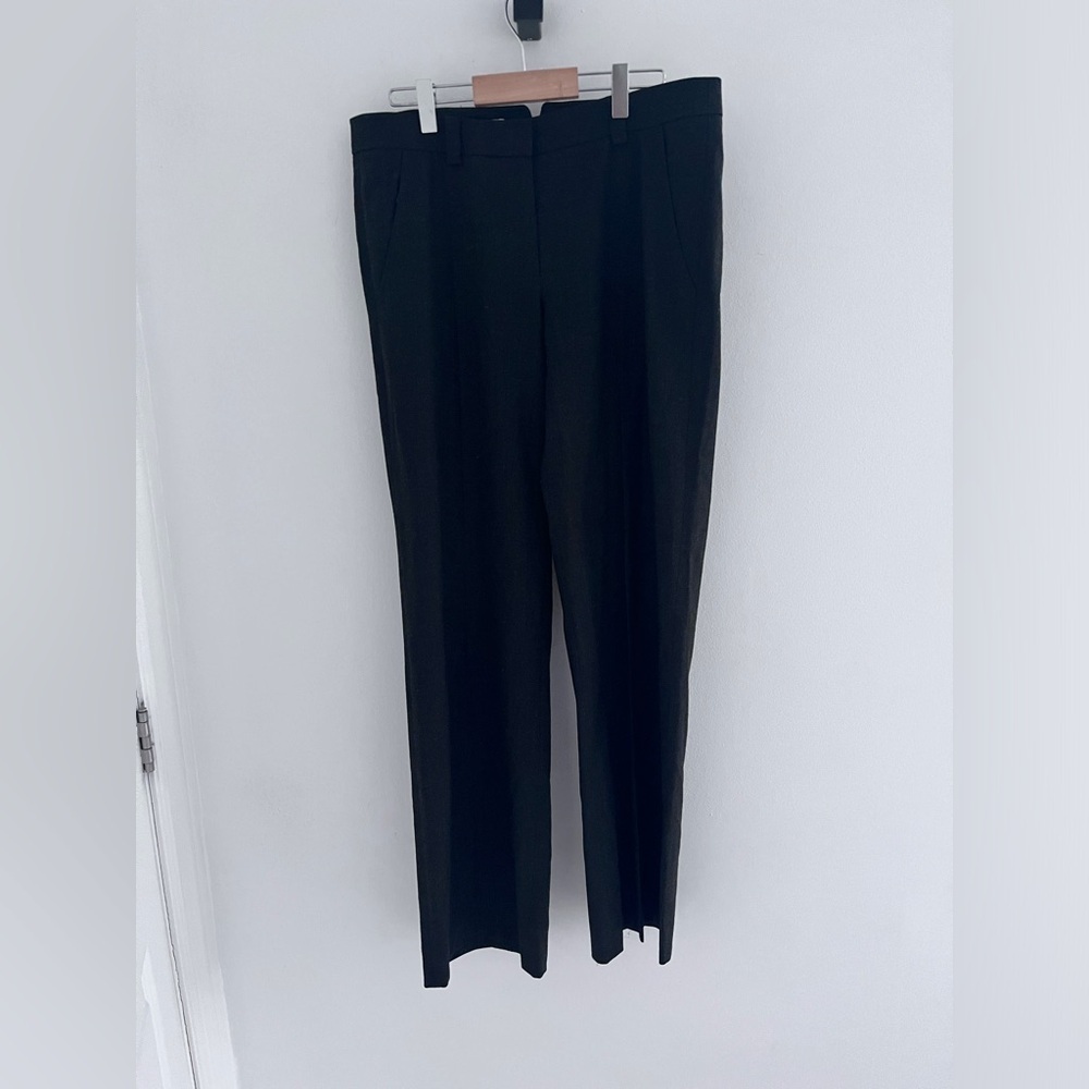 Judith & Charles gray wool wide leg trousser pant size 6!